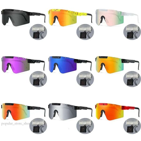 Viper Sunglasses Summer New 17 Cores Pits Original Vipers Sport Google TR90 Pitviper polarizado para homens/mulheres Eyewear à prova de vento ao ar livre 100% UV 759