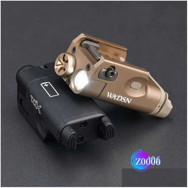 Flasona di ricarica Outdoor forti torce tattiche torce Umens a caccia di pistola LED LIGHNI ARMA INSPETTA LANFERNA FACCOLA AIRSOFLIGHT per OU DHMD8 9SV2