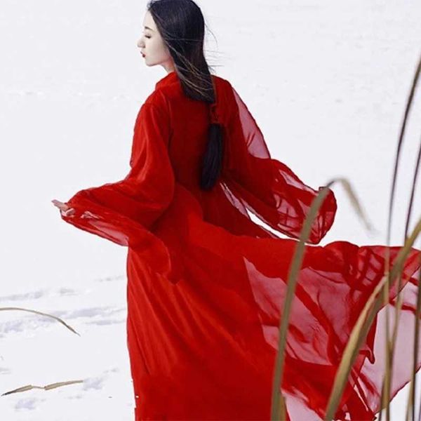 Roupas étnicas 2pcs antigamente fantasia chinesa feminina roupas tradicionais hanfu tang dinastia dança clássica fantasias de fadas folclóricas roupas vermelhas