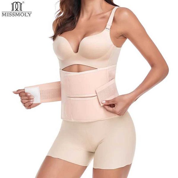 Frauen Shaper postpartale Gürtelkaiserwiederherstellungsgürtel für Frauen Miss Moly Back Stütze Bauchwickelbauchband Shapewear Tailer Trainer Cincher Y240429