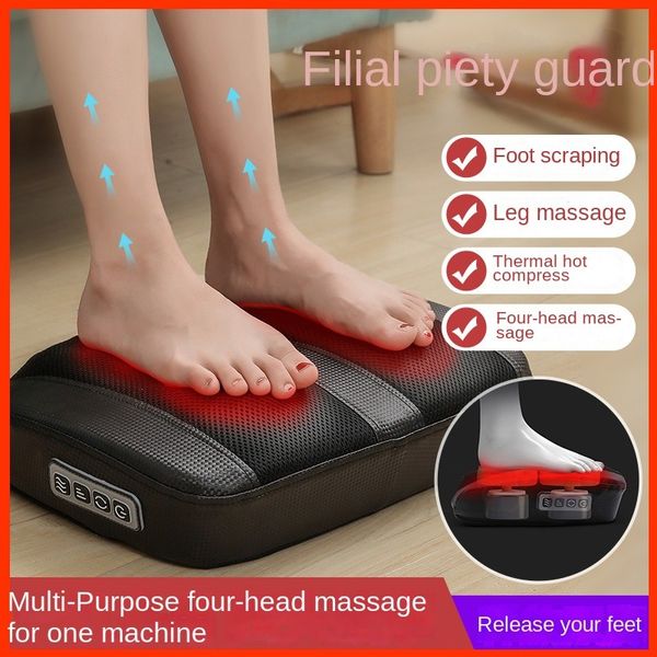 Massageador de pé de energia elétrica multifuncional, máquina de massagem com calas caseira, máquina de massagem para pés e pernas