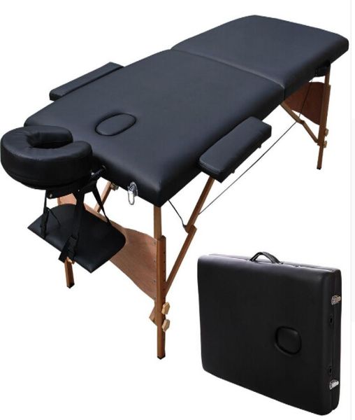 Goplus 84quotl tragbarer Massage Tisch Gesichtsbett Tattoo W Carry Case Black5625319