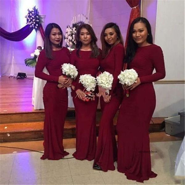 Abiti da damigella d'onore per damigella lunghi abiti da sposa con abiti da sposa da damigella lunghi abiti da sposa rossa rossa rosso