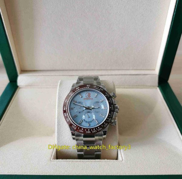 BP Maker Toping Caffice Watches 40 -мм космография 116506 Sky Blue Diame Chronograph Cal7750 4130 Mechanical Automatic M1261454