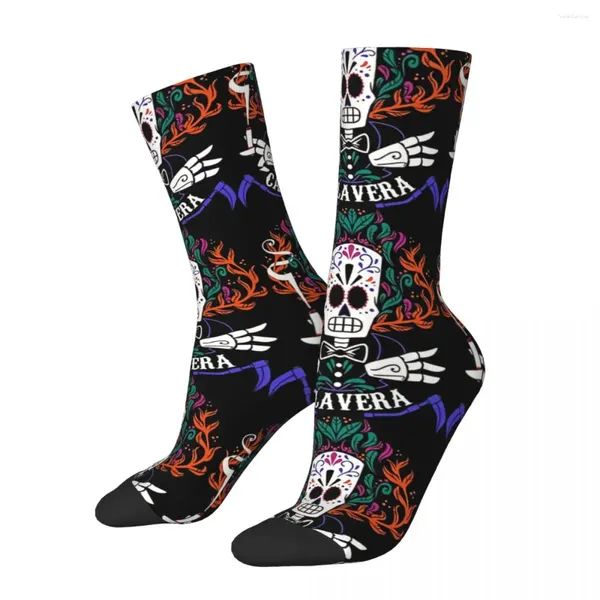 Herrensocken Retro Calavera Tag der toten Unisex Neuheit Seamless Printed Happy Crew Socken Geschenk