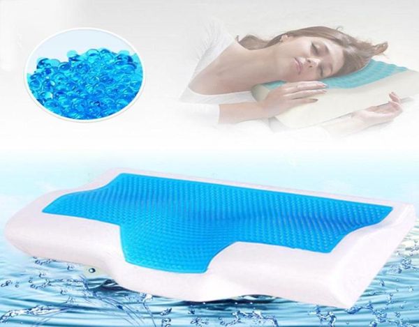 Pillow Memory Foam Gel 50x30cm60x35cm Comfort Recunda lenta Summer Summer IceCool Neck Ortopedic Sleep Inclui travesseiro2742645