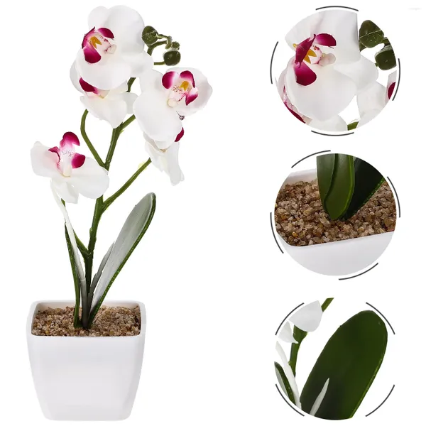 Fiori decorativi Phalaenopsis fiore artificiale simulato simulato ornamento orchidee bonsai fake lifele -life in realistic