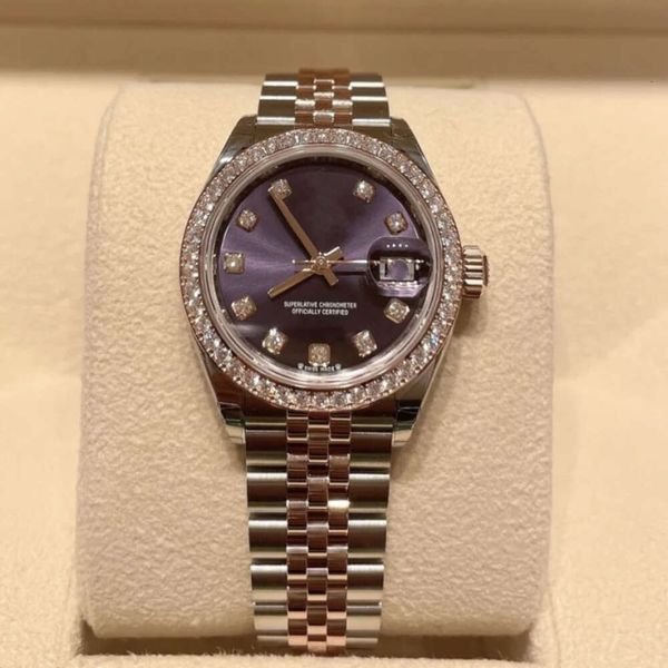 Designer Uhren Diamond Watch Frauen hochwertige hochwertige Perpetuale Automatik mechanisch 31mm Edelstahl Uhr Ladies Bewegung Sapphire Kristall Original Box