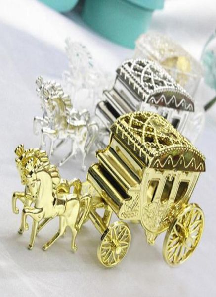 Günstigste 10pcslot Wagen Hochzeitsbevorzugt Boxen Candy Box Royal Gifts Event Party Supplie6958247