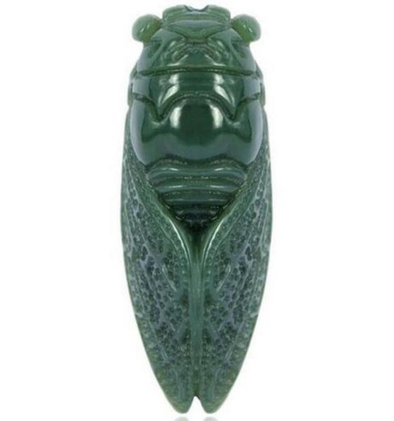 Hetian Jade Qingyu Natural Jade Cicada Pendant Golden Cicada Pendation Gifts1975578