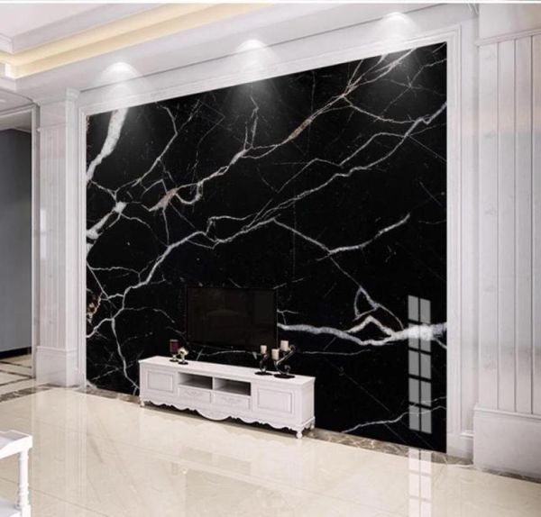 sfondo moderno per soggiorno moderno minimalista nero astratto astratto paesaggio in marmo tv sfondo Wall5068978