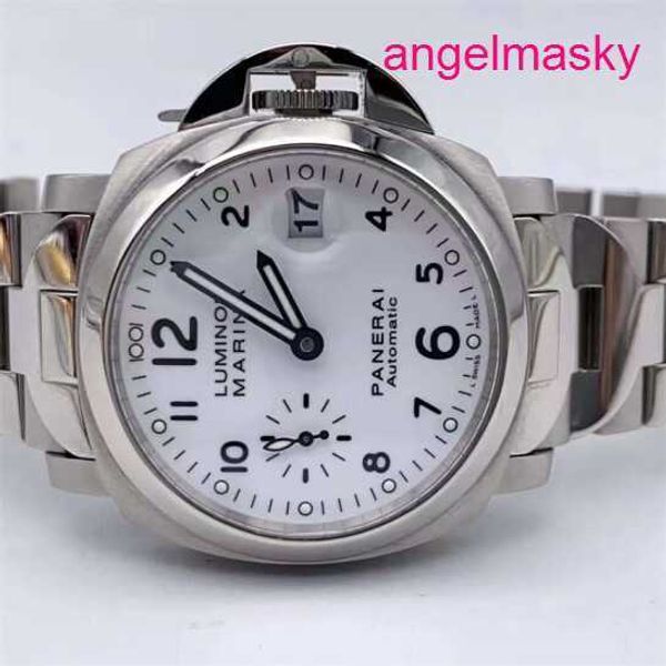 Pulso mecânico relógio Panerai Luminor Series mecânica Swiss Watch Calendário mostra o relógio masculino de 40mm de banda de aço mecânica de 40 mm PAM00051