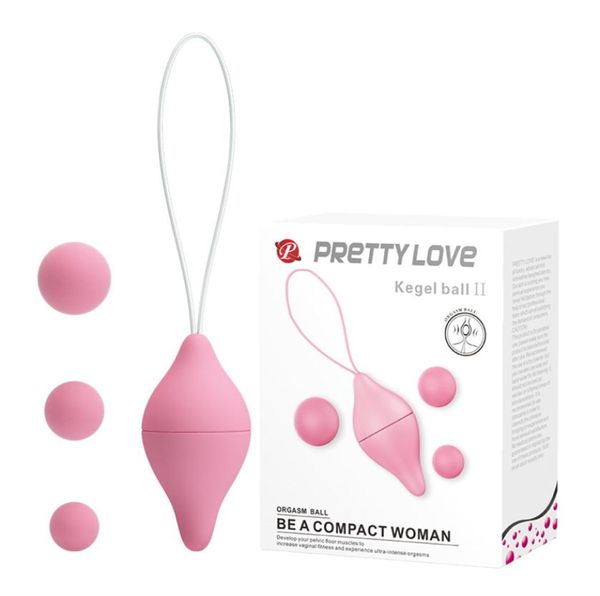 Pretty Love Kegel Ball Allenatore vaginale Smart Love Ball per esercizio a stretto vaginale Prodotti di sesso giocattolo sexy per donne Y18930024455415