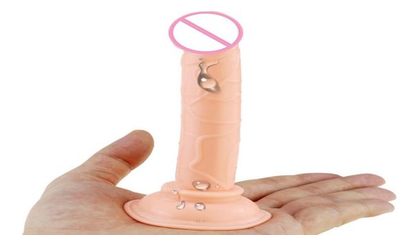 Массаж мягкий силиконовый желе дилдо реалистичный маленький пенис анальный штекер Dick Suction Cup Strapon Sexy Toys для женщины взрослые1204368