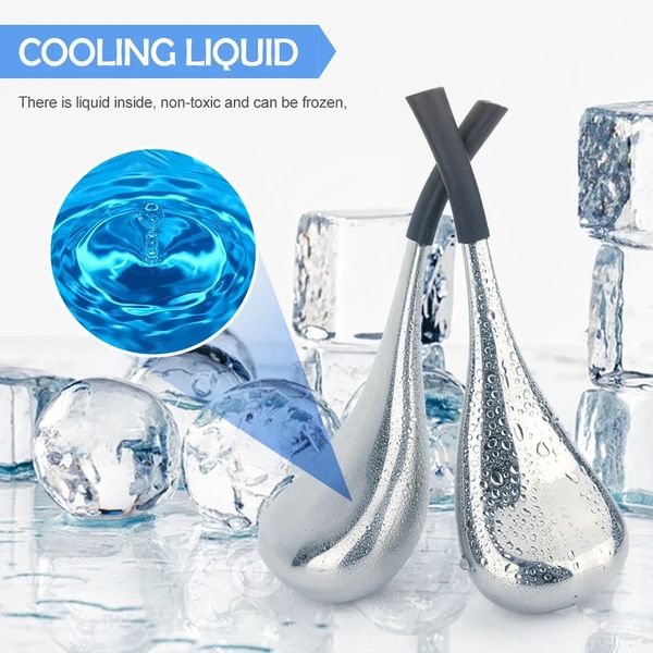 Magic Cooling Beauty Sticks Ice Wave Ball Massage Salon Salon Ferramentas de cuidados com as meninas Spa Roller frio Presente 240418