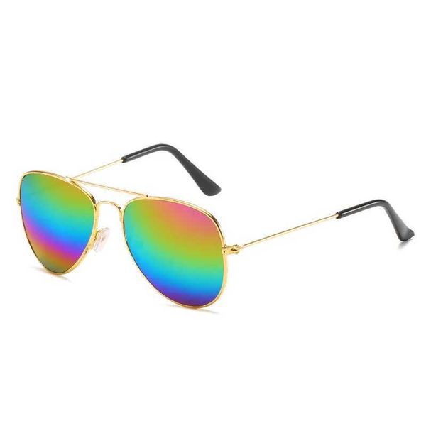 Occhiali da sole wkgd nuovi bambini occhiali da sole senza bordi bambini telaio metallico ovale ovali occhiali da sole ragazzo per viaggi per viaggi esterni UV400 Oculos de Sol D240429