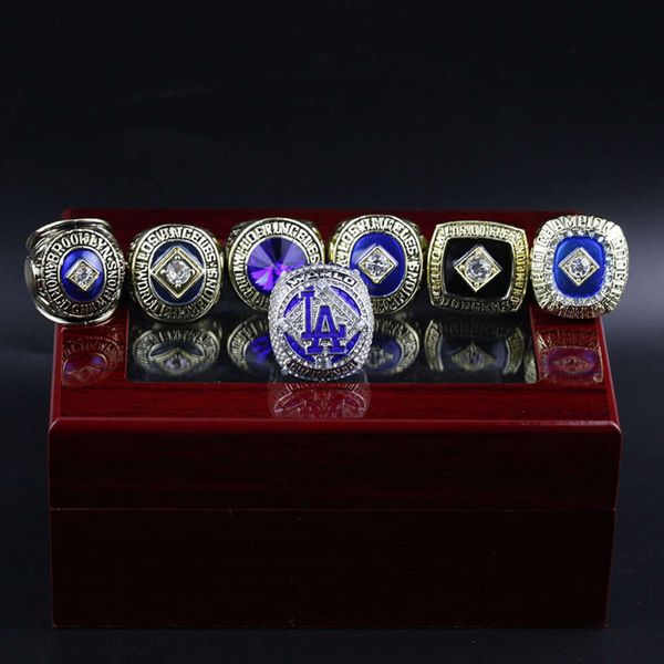 Группа Rings 7 Los Angeles Dodge MLB World Series Championship Set Set