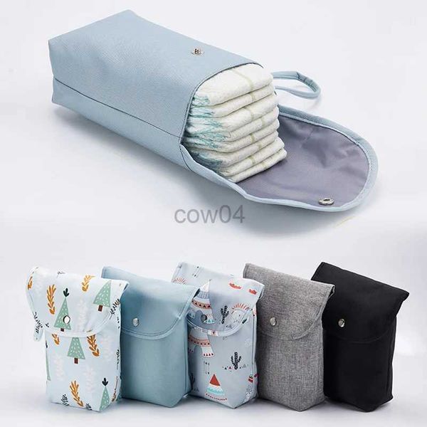 Wickelbeutel Neue wasserdichte und wiederverwendbare Babywickeltasche Baby Handtasche große Kapazität Mama Windel Aufbewahrungstasche Großhandel D240429