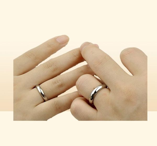 Moda Ture 925 Pure Sterling Silver Wedding Casal Rings Man and Momen Styles de luxo Ring Jewelry Model no R0231694795