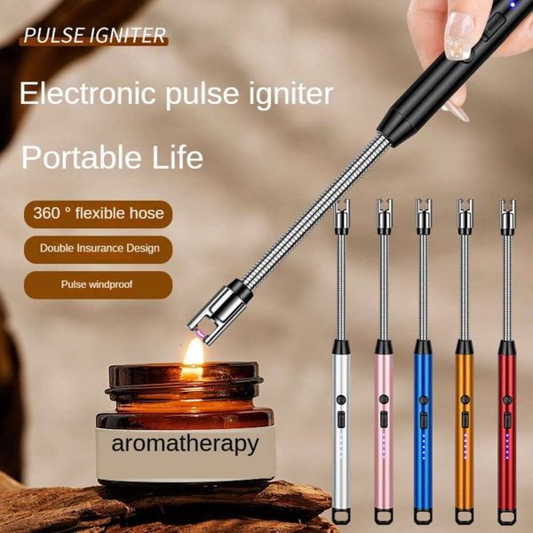 Großhandel hochwertige Küche Zigarette Zünder Waffe USB -Ladung Weihrauch Kerze natürliche Kerze ohne Gasplasma leichter