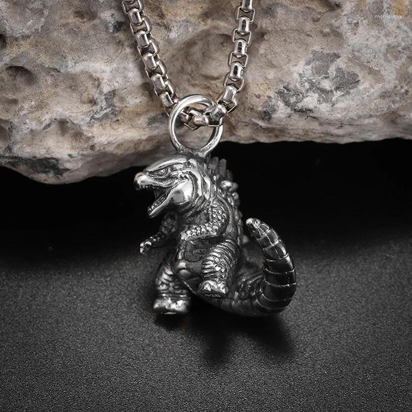 Anhänger Halskette Mode Hip Hop Punk Dinosaurier Halskette für Männer Rock Rap Accessoires Geschenk