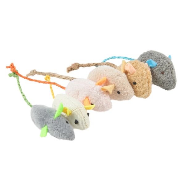 3pcslot Mix Pet Toy Catnip Mäuse Katzen Spielzeug Spaß Plüsch Maus Katzenspielzeug für Kätzchen Plüsch Mouse 240429