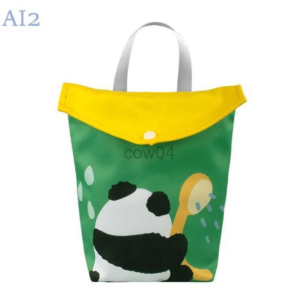 Wickelbeutel gesteppte Mama -Tasche Wickelwittesbeutel Baby -Stuff Organizer Mini -Handtaschen für Mutter süße Panda Babys Aufbewahrungstasche Accessoires D240429