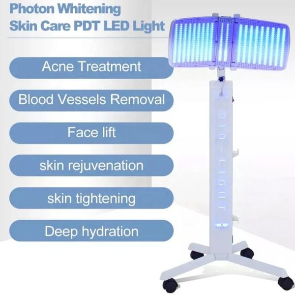 Rejuvenescimento da pele LED Cuidado com a pele da pele rejuvenescimento 7 cores vermelhas azul verde amarelo