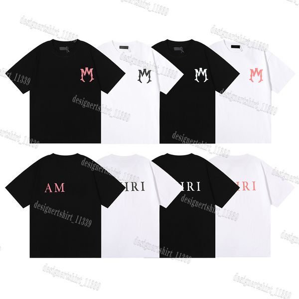 Amirir Shirt 3x Tshirts Designer Men Men Luxury рубашка Hip Hop Tshirts Summer Short Ridef