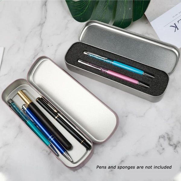 Mini Metal Pen Box School Stationery Supplia armazenamento para crianças Caso de estudantes homens homens fofos casos de lápis finos