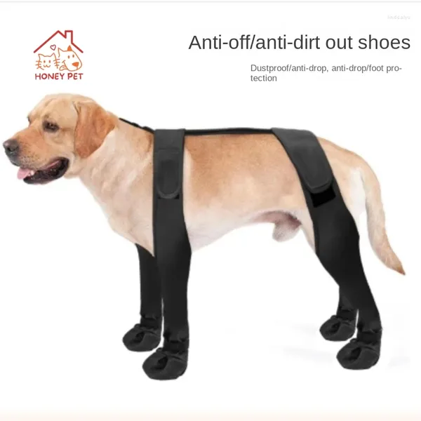 Dog Abbigliamento Honey Pet Products Stivali per esterni scarpe anti -sporco protezione impermeabile quattro stagioni universali