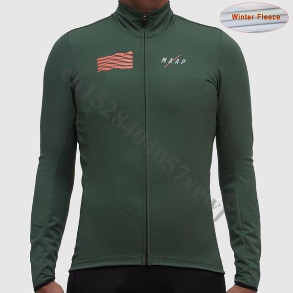 2020 Maap Cycling Jersey Winter Long Bike Bicycle Thercal Fleese Ropa Roupa de Ciclismo Invierno Mtb одежда 227e