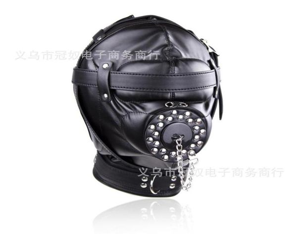 Mask Caps6 Locks Alternative Spielzeuge Fetisch BDSM -Einschränkungen Bondage Spielzeug Abnehmbares Mund Knebel Brille Fetisch Fantasy Sex Alternative S6198697