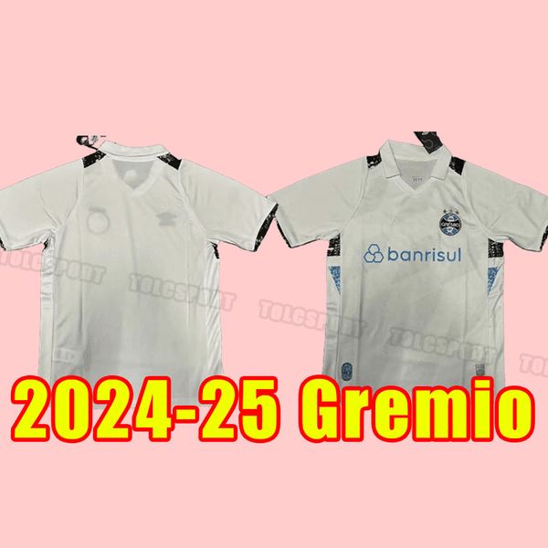 24 25 Gremio Elkeson Soccer Jerseys D.Costa Guild Giuliano 2024 2025 Ramiro Geromel Luan Maicon Fernandinho Men Conhecimento Camisas de Futebol Homem Crianças Crianças