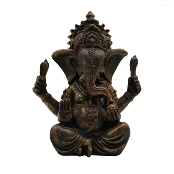 Dekorative Figuren handgefertigtes Harz Ganesha Buddha Elefant Statue Skulptur Figur In Wohnkultur Ornamente