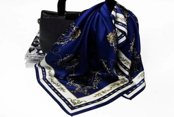 Women Scarf Luxury Square Scarf Hair Band Band per shopping da festa Donne eleganti Women Wrap Fazzole Bandana Accessori 70CM702736176