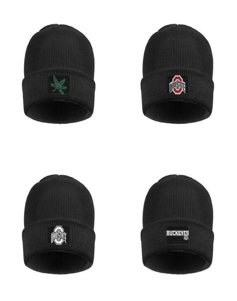 Ohio State Buckeyes Mens Women039s Cap a doppio strato lana classica Cappello Berbo del berretto unisex Logo Football Stampa in marmo White Gay Pride R4163701