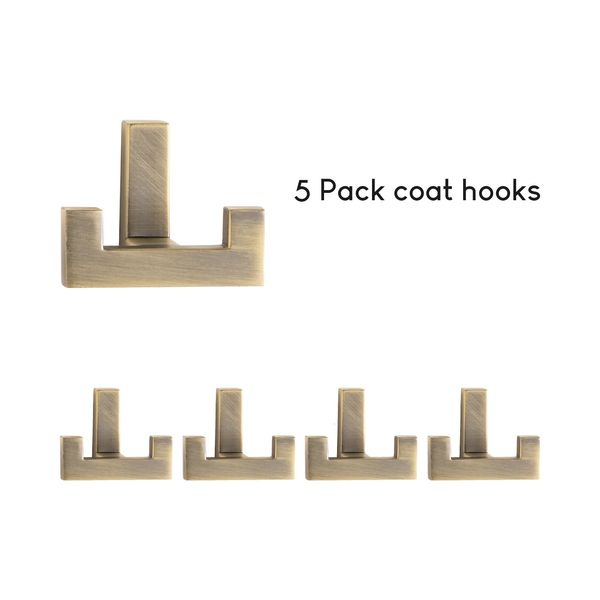 SariHosy Wall Storage Haken Bronze -Kleiderhaken für Eingangsbad Badzubehör Handtuch Rack Schlüssel kreativer Kleiderbügel 240428