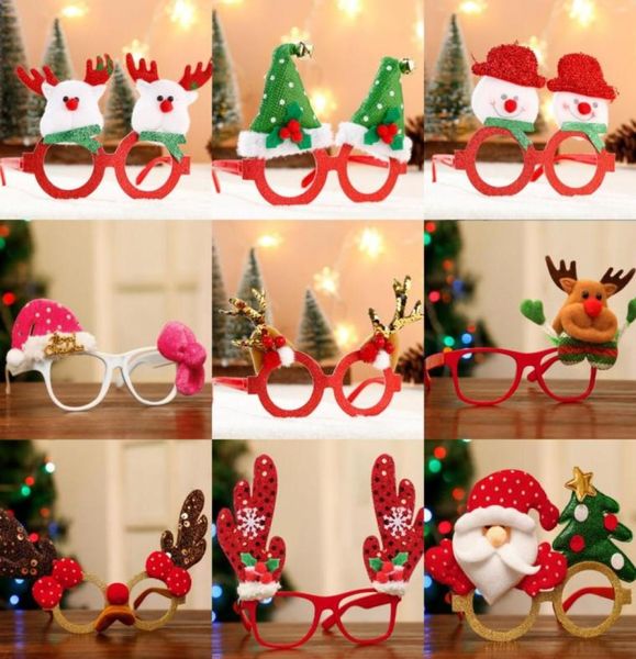 Occhiali di Natale Glitter occhiali da festa cornici per decorazioni natalizia costume occhiali per le vacanze bomboniere per adulti kids8016429