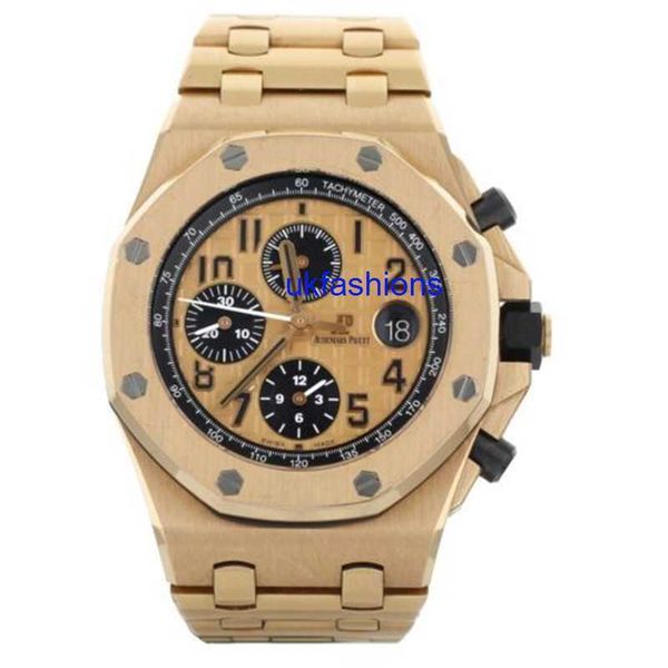 AP -Armbanduhren Automatische Uhren Audemar Pigue Royal Oak Offshore Roségold Armband 42mm 26470or UK88