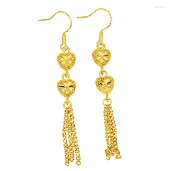 Orecchini per borchie Double Love Fashion 24k Gold Plaked Factory Direct