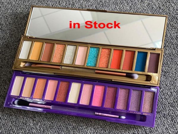 Marca 12 colori tavolozza ombretto per la palette per occhio ombrello sfumature sfumature nude opache con spazzola a doppia pennello per trucco neutro Beauty1672507