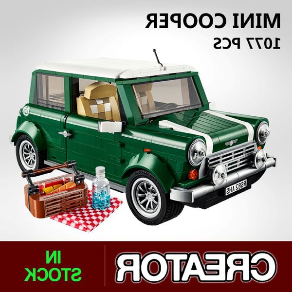 Technic Series Mini Cooper Creator Expert Car Building Blocks Compatible 10242 Bricks Classic Car Modelo para Crianças Presente X0102 264O