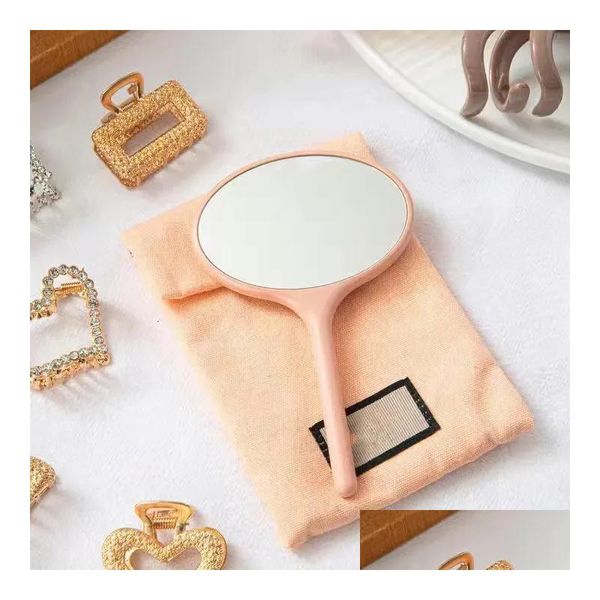 Haarbürsten G Marke Pink Holzkamm mit einem Taschenstyling -Werkzeug Mädchen Hairs Beauty Product Hand Mini Mirror Spiegel für hochwertige St. DHPQC