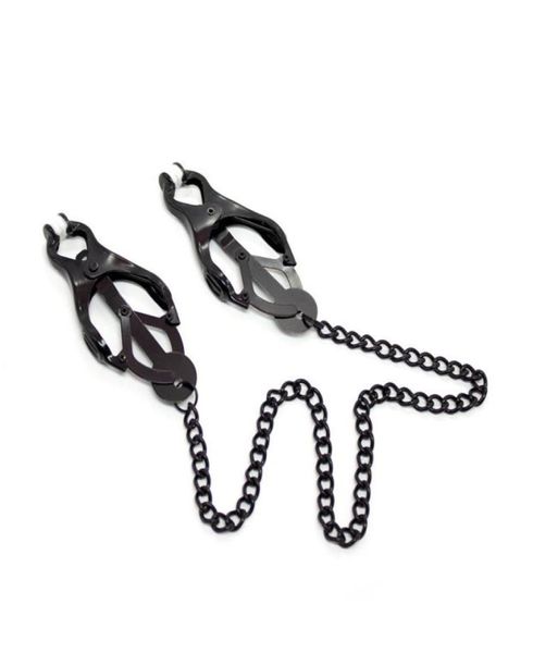 Japanische Klee Style Metall Nippel Klemmen Bondage Gear Nippel Clips Massagegerat Stimulator Sexspielzeug für weibliche Brustsexprodukte1232035