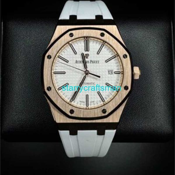 Orologi di lusso APS Factory Audemar Pigue Royal Oak Rose Gold Dial orologio 15400or OO D088CR.01 STCB