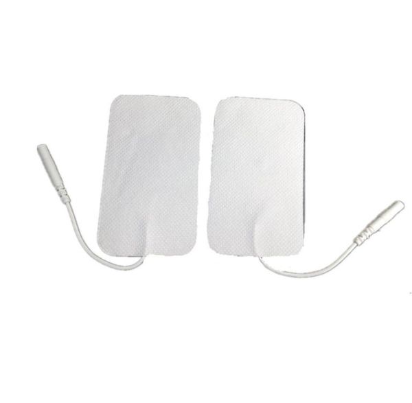 Groß 5 cmx 9 cm Ten EMS -Maschinen -Elektrodenpads Pad wiederverwendbares LongLife -Selbstkleber für Massage Digital Therapie Maschine 10pcs5pai4653739