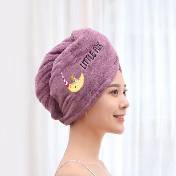 Set Sihirli Duş Kapağı Kadınlar için Banyo Saç Türban Döner Head Band kızlar Yumuşak Mikrofiber Saç Havlusu Süper Emici Hızlı Kuru Kafa