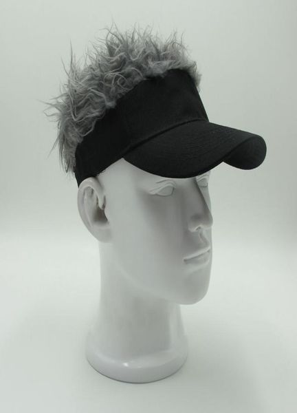 Neuheit Hair Visor Hut Golf Perücke Kappe gefälschte verstellbare Geschenks Neuheit Party Custome lustige Hut Whol 4460954