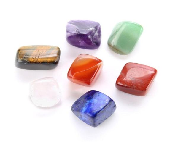 Unregelmäßige 7 Chakra -Stein- und Mineralien Natural Crystal Reiki Yoga Chakren Healing Stones Multi Color 6 8cm C Rwkk8926148